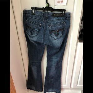 Rock Revival Charlotte wide leg size 32 bling jean